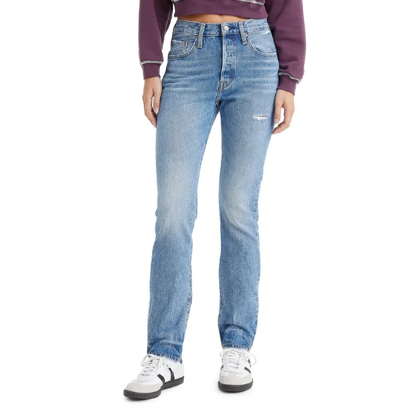 501 Skinny Jeans (We Talk) Trendy Pleated Waist Jeans