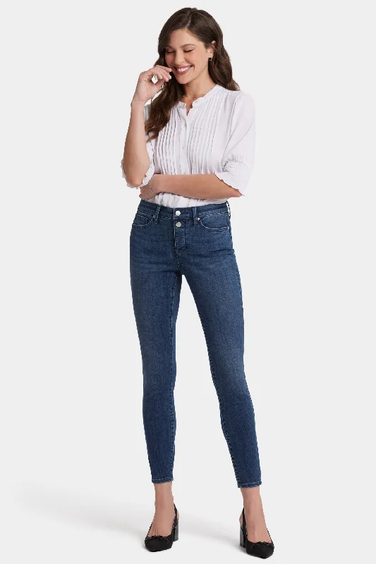 Ami Skinny Jeans - Solana Casual Distressed Denim Jeans