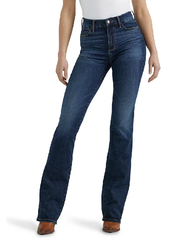 Women's Bespoke Bootcut High Rise Jeans Comfortable Flare Leg Jeans