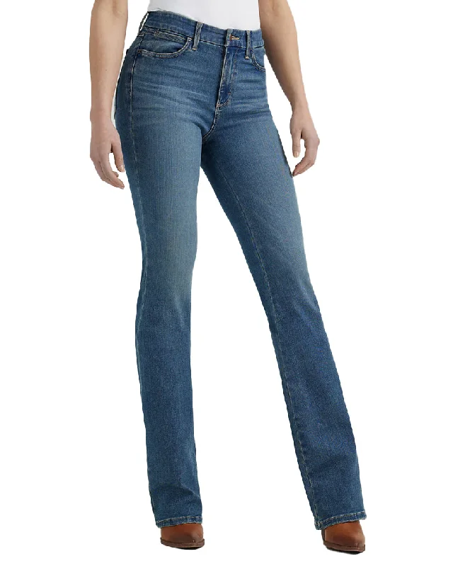 Women's Bespoke Bootcut High Rise Jeans Comfortable Boyfriend Jeans