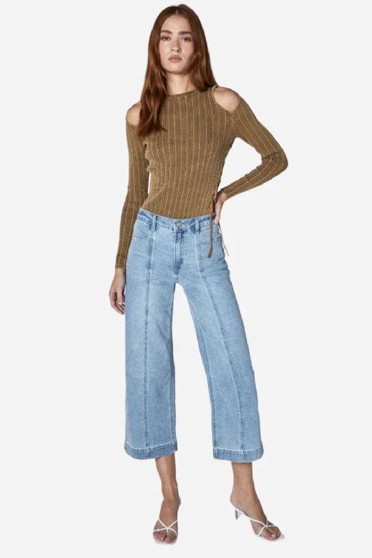 Unpublished Greta Mid Rise Crop Jeans in Sway Comfortable Low-Rise Jeans