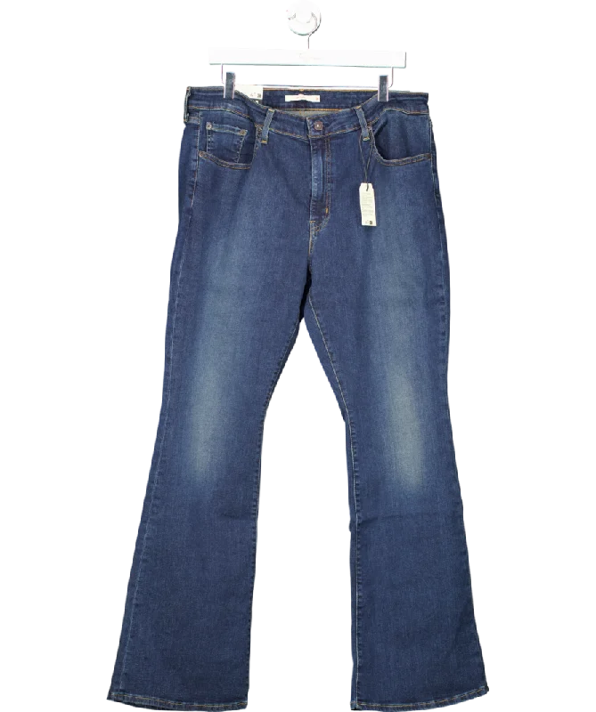 levis Blue 726 Flare Jeans W34 Stylish Bootcut Denim Jeans