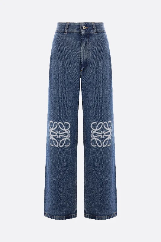 Anagram denim baggy jeans Comfortable Low-Rise Jeans