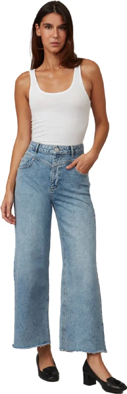 Milan High Rise Wide Leg Jeans - Women's|-|Jean à jambe large à taille haute Milan - Femme Fashionable Slouchy Fit Jeans