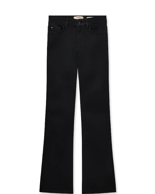 Mos Mosh Ashley Deluxe Jeans-Black-166390 Casual High-Waisted Bootcut Jeans