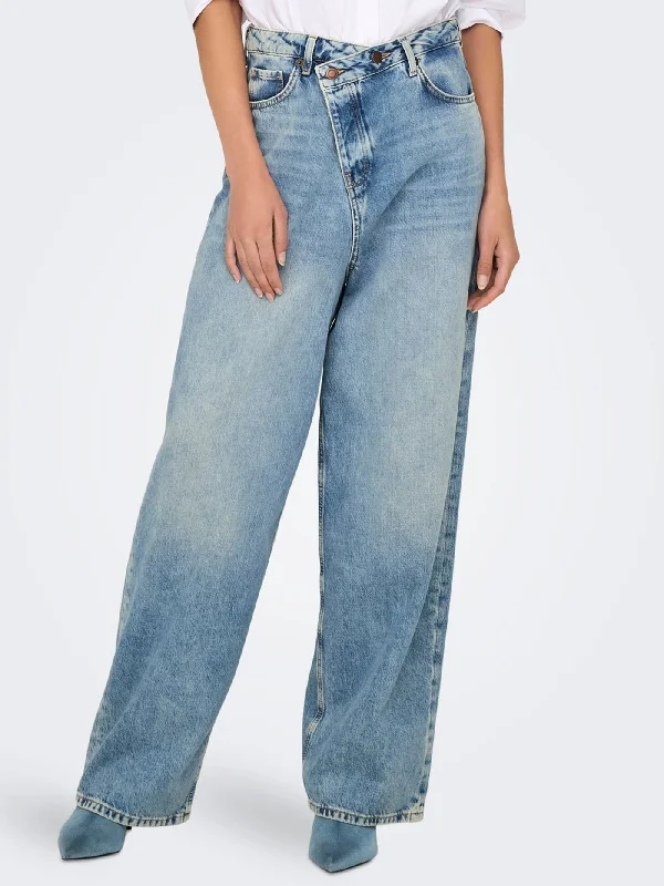 Echo Wide Jeans Trendy Low-Rise Slim Jeans