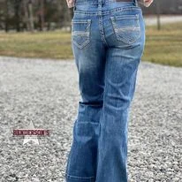 petal Stitch Trouser Jeans by Rock & Roll ~Only 32*30 Trendy Acid Wash Skinny Jeans