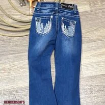 Rodeo Girl by Liz Jeans ~ Cactus Stylish Shredded Denim Jeans