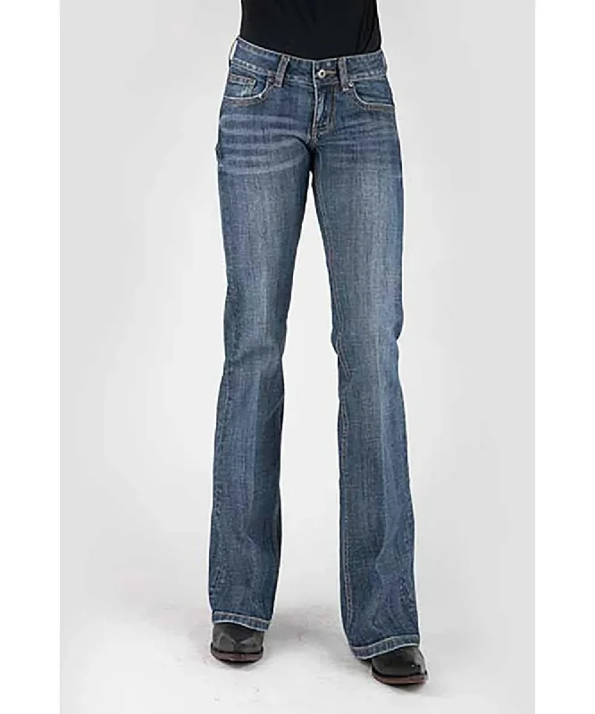 Stetson 816 Classic Bootcut w/ Deco Back Pocket - Women's Jeans Chic Vintage-Inspired Denim Jeans