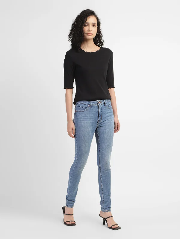 Women's Skinny Fit Jeans Cozy Wide-Legged Jeans